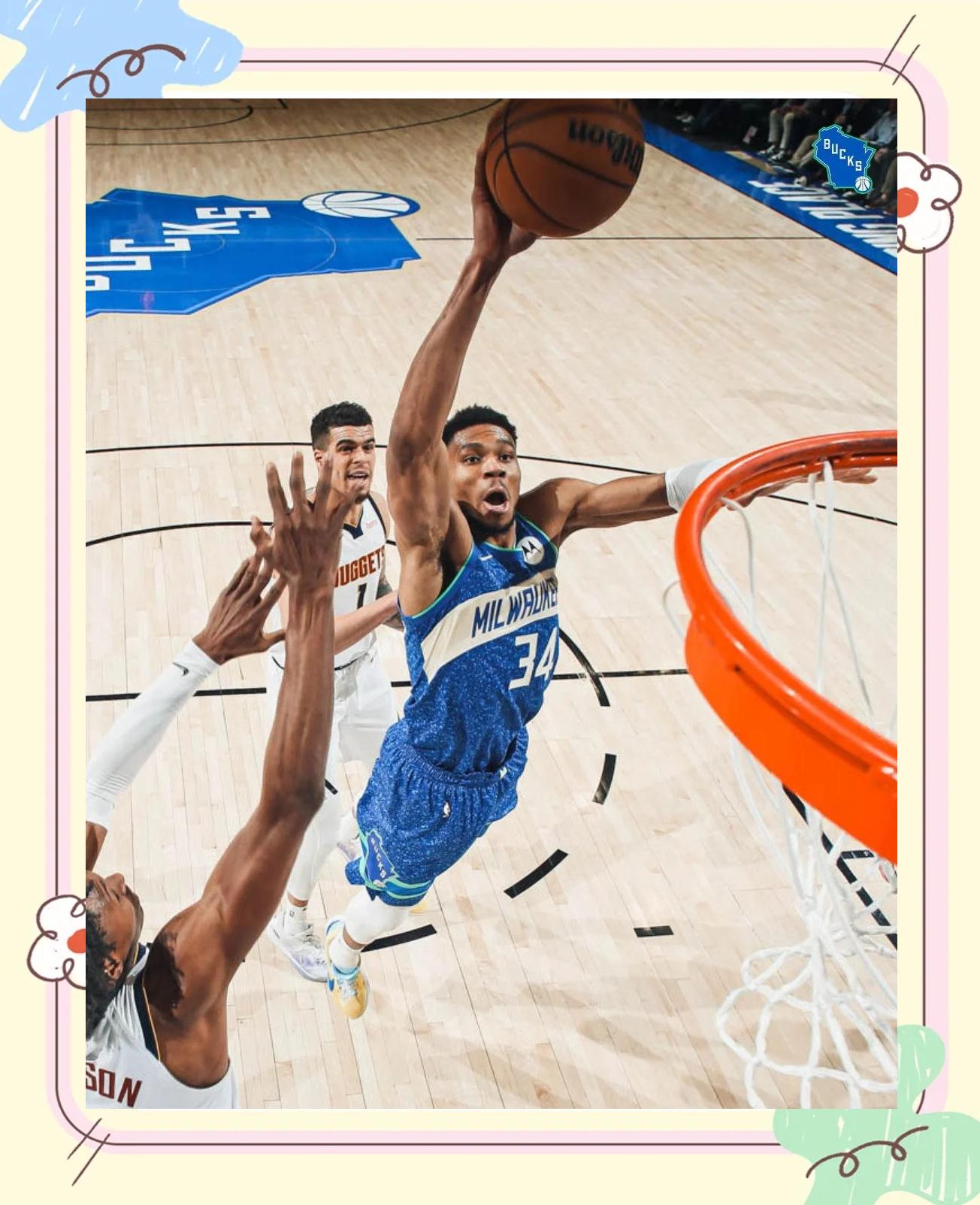 关于雄鹿三巨头联手，助攻爆棚得分突破，约基奇冲击季后赛！的信息